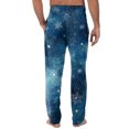 thumbnail image 5 of WTOBBY Men's Knitted Christmas Print Casual Pants with Pockets, Soft Lounge Sleep Pajama Bottoms for Holiday and Home Wear,Blue 2XL, 5 of 7