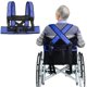 thumbnail image 4 of Cinturón de seguridad para silla de ruedas, chaleco de soporte para Torso para pacientes, ancianos y discapacitados, arnés de cuerpo completo ajustable para evitar que se incline o caiga, 4 of 5