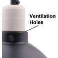thumbnail image 2 of Reptile Lamp Holder Dome - Terrarium Lamp Reflector in E27 Ceramic Socket for Lizard Tortoise Bearded Dragon 21cm, 2 of 4