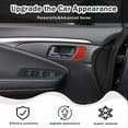thumbnail image 2 of Left Driver Side Inner Door Handle Panel Sticker for Honda Pilot 2016-2022 Sport, Carbon Fiber Automotive Door Handle Panel Cover Interior Accessories, Red, 2 of 7