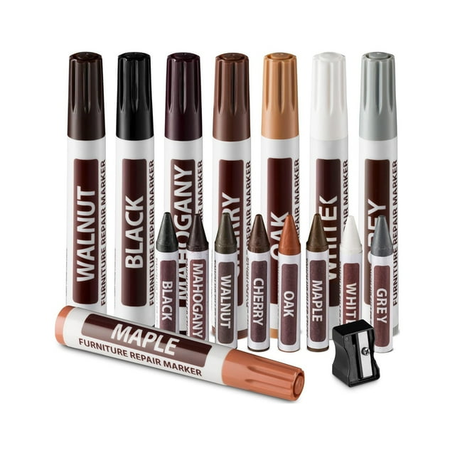 Writing Pens Revolutionary Furniture up Pens Multi Color Wood Scratch Repair Pen Set Great for Stains Scratches Wood Floors Tables and Bed Posts Easy to Use and Long Lasting Results! Cute Pens