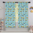 thumbnail image 5 of Blackout Kids Curtains,Excavator and Road Barrier Blue Pattern Children's Insulated Curtains Set Of 2,Bedroom Essentials,Toddler Room Decor 42"x63", 5 of 5