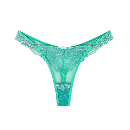 Cotton Underwear for Women Cheeky Women s Lace Underwear Mid-Waisted Ice Silk Full Cover Underwear Soft Satin High Waisted Panties Lightweight Breathable Underpant Briefs Green