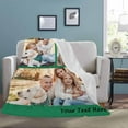 thumbnail image 4 of Personalized Spotify Code Music Blanket,Customized Blankets with Photos for Couples Lover, Custom Flannel Blankets Using Photos of Family, Friends, Dog, Cat Or Pet, Birthday Valentines Gifts Blankets, 4 of 5