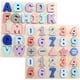 thumbnail image 1 of Puzles de madera HUOGUO Alphabet ABC con letras mayúsculas para niños, 1 of 5