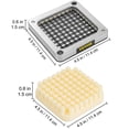 thumbnail image 2 of VEVOR Replacement Chopper Blade, 3/8 inch, 3 PCS French Fry Blade Assembly with 6 Extra Knives, Stainless Steel Dicer Parts and Push Block for Cutting Potatoe, 2 of 9