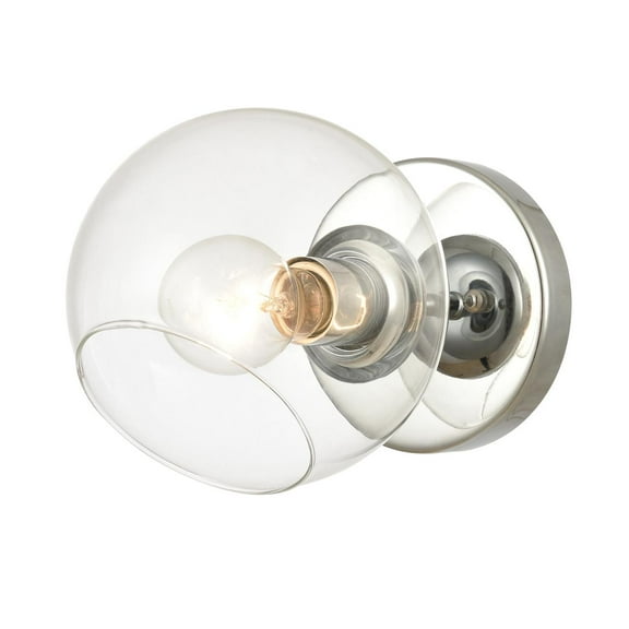 Elk Home 6-Inch Wide Claro Vanity Light, Modern, Polished Chrome
