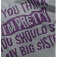 thumbnail image 4 of Pretty See Big Sister Siblings Youth T Shirt Tee Girls Infant Toddler Brisco Brands 5T, 4 of 5