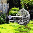 thumbnail image 5 of Jerry & Maggie - Patio Swing Chair Outdoor Wicker Plastic Tear Drop Swing Lounge Chair Mat & Support Frame, 5 of 7