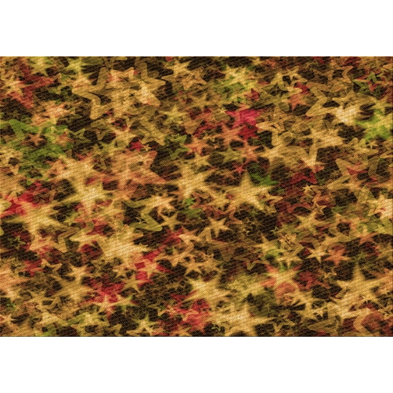 Ahgly Company Machine Washable Indoor Rectangle Transitional Sedona Brown Area Rugs, 3' x 5'