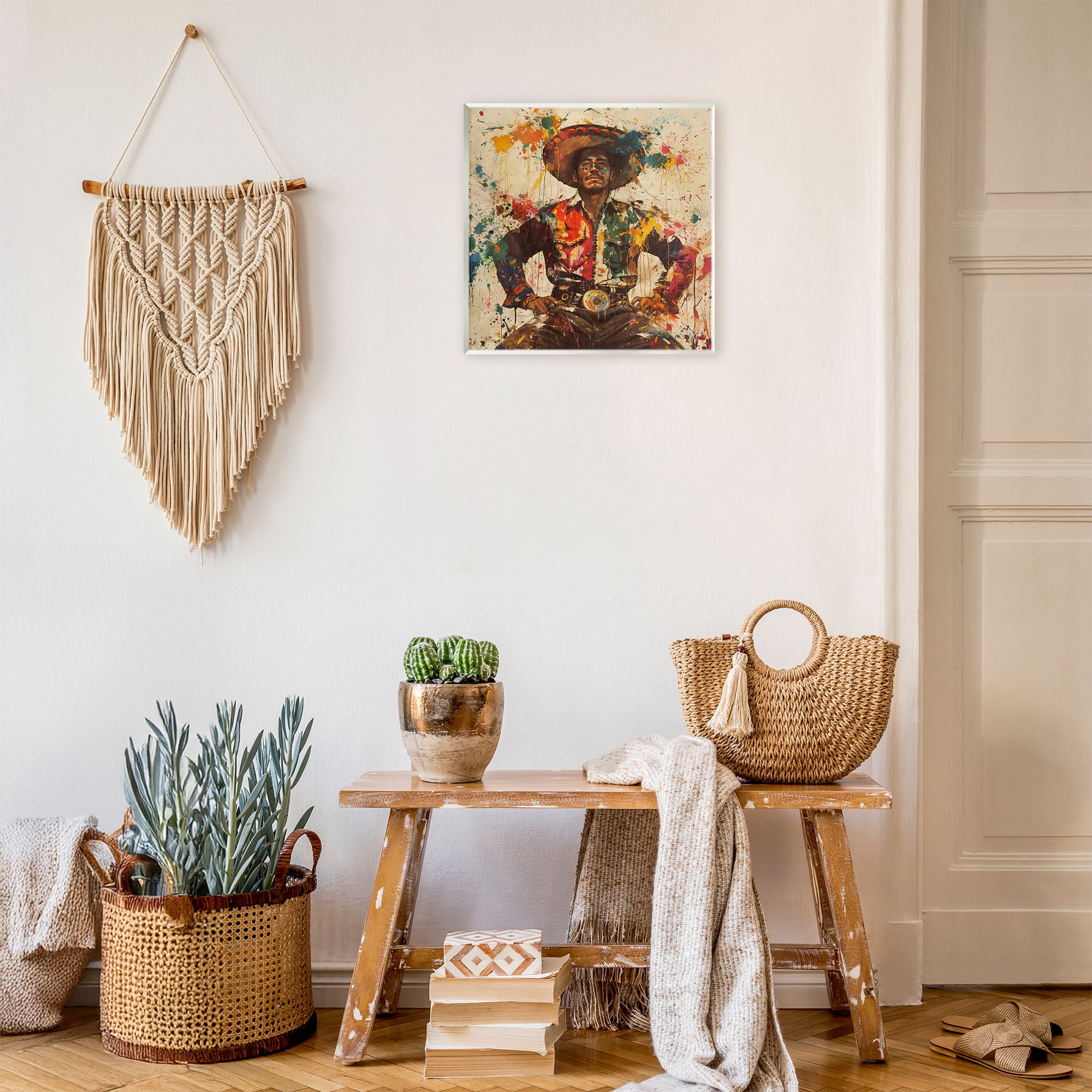Stupell Industries El Mexicano with Paint Splatters Wall Plaque Art, design by Marta Wiley