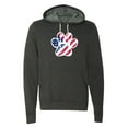 thumbnail image 2 of American Flag in Dog Paw, Fatriotic Sweatshirts, 4th of July Hoodies - Charcoal MH200HOODPATRIOT S4 XS, 2 of 3