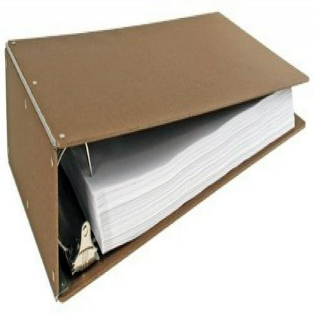 11x17 3 inch hardboard aluminum hinge binder angle d ring brown