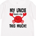 thumbnail image 4 of Inktastic Uncle Loves Me Childs Crab Boys or Girls Long Sleeve Toddler T-Shirt, 4 of 5