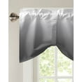 thumbnail image 3 of Fsddascl Grey Ombre Tie Up Valance Curtains for Windows, Kitchen Curtains Window Treatments, Modern White Abstract Art Aesthetics Short Window Shades Valances for Bedroom Bathroom Cafe 54"x18", 3 of 7