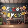 thumbnail image 7 of Avdolw Welcome Back School Season Banner for Classroom, Office, Home - Colorful Glittery Decoration with Cards and Ribbon - Perfect for Parties and Celebrations, 7 of 7