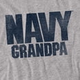 thumbnail image 2 of US Navy Grandpa Father'S Day Unisex Adult T Shirt (X-Large) Athletic Heather, 2 of 6