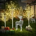 thumbnail image 5 of Lighted Birch Trees-4FT 5FT 6FT, Artificial Christmas Tree LED Tree with 48 56 96LED for Christmas Halloween Home Party Wedding Decorations, Indoor/Outdoor, Lighted Trees, Warm White, 5 of 5
