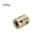 thumbnail image 3 of Sleeve Bearings 6mm/0.24" Bore,12mm/0.47" OD,12mm/0.47" Height,Wrapped Oilless Bushings Brass Graphite,Pack of 2, 3 of 4