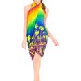 thumbnail image 2 of HAPPY BAY Women's Beachwear Sarong Coverups Bikini Skirt Swimsuit Swim Cover up Summer Wraps Swimwear Beach Wrap Skirts for Women One Size Honey, Palm Tree, 2 of 4