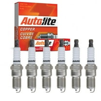 6 pc Autolite 606 Copper Core Spark Plugs for 4013 41-600 AGSF52C6 TR5-1VX Ignition Wire Secondary