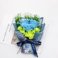 thumbnail image 2 of Small Roses Bouquet Artificial Flower - Preserved Flower Gift for Mothers - 4.3" Unique Gifts Valentine's Day,Mother's Day,Thanksgiving,Birthday,Anniversary,Artificial Flowers(Green), 2 of 5