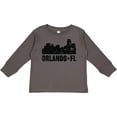 thumbnail image 3 of Inktastic Orlando Skyline with Grunge Boys or Girls Long Sleeve Toddler T-Shirt, 3 of 5