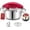 Red, variant on Pressure Cooker Stainless Steel, One Hand Lock Olla de Presion | 18/10 Stainless Steel, 8 Safety Lock System, Fast Cooking, Dishwasher Safe, Adjustable Steam Valve, Ideal Chef Gift(4L,Yellow)