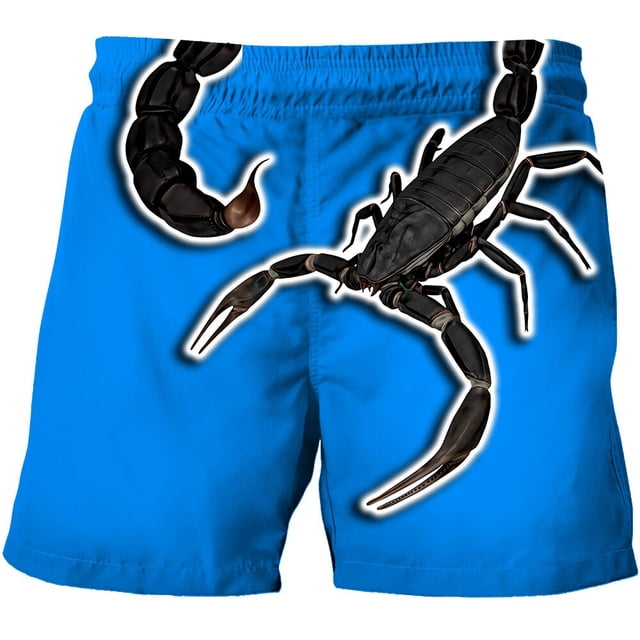 2022 New Fashion Animal Scorpion 3D Print Short Pants Children Short-Sleeved Hip-Hop Streetwear Kids Summer3T Gong Bohan LED
