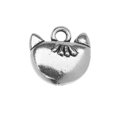 thumbnail image 2 of Pewter Charm, Cat 'Whiskers' 14x14mm, 1 Piece, Antiqued Silver, By TierraCast, 2 of 2