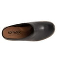 thumbnail image 4 of SoftWalk Sabots pour Femmes, Cuir Noir, 7 TG, 4 of 15