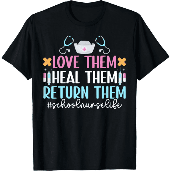 School Nurse Life School Nursing School Nurse Appreciation T-Shirt100% cotton