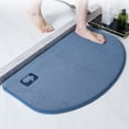 thumbnail image 4 of Hiroekza Slow-rebound Bathroom Rugs Non Slip Washable Bath Mat 40x60cm Quick Dry Anti Mold Shower Rug Cloud Comfort Bath Rug For Bathroom Floor Tub and Shower Modern Blue, 4 of 6