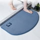 thumbnail image 4 of Alfombra de baño antideslizante de secado rápido, absorbente de agua, de poliéster, con respaldo de goma, color gris y azul, 40 x 60 cm, para baño, uso doméstico., 4 of 5