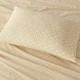 thumbnail image 4 of 144TC Cotton Sheet Set Breathable, Lightweight, Soft with Elastic Deep Pocket, Modern All Season Cozy Bedding, Matching Pillow Case, Full, Diamond Tan 4 Piece, 4 of 6