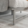 thumbnail image 6 of Queen Murphy Bed with Storage Drawer and Charging Station, USB Port, Solid Pine Cabinet Bedframe with Removable Nightstand Shelves, Chest Bed for Guest Room, Gray, 6 of 10