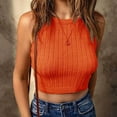 thumbnail image 2 of Birdeem Fashion Sexy Womens Halter Solid Color Pullover Sleeveless Top Short Ladies Vest, 2 of 6