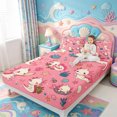thumbnail image 3 of Manfei Salamander Pattern Bed Sheets,Purple Axolotl Full Size Sheets,4-Piece,1 Flat Sheet,1 Fitted Sheet and 2 Pillowcases, 3 of 6