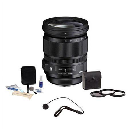 UPC: 0840014115518 | 24-105mm f/4.0 DG OS HSM ART Lens for Canon EF  Bundle with ProOptic 82mm Filter Kit  Cap Tether  and Cleaning Kit