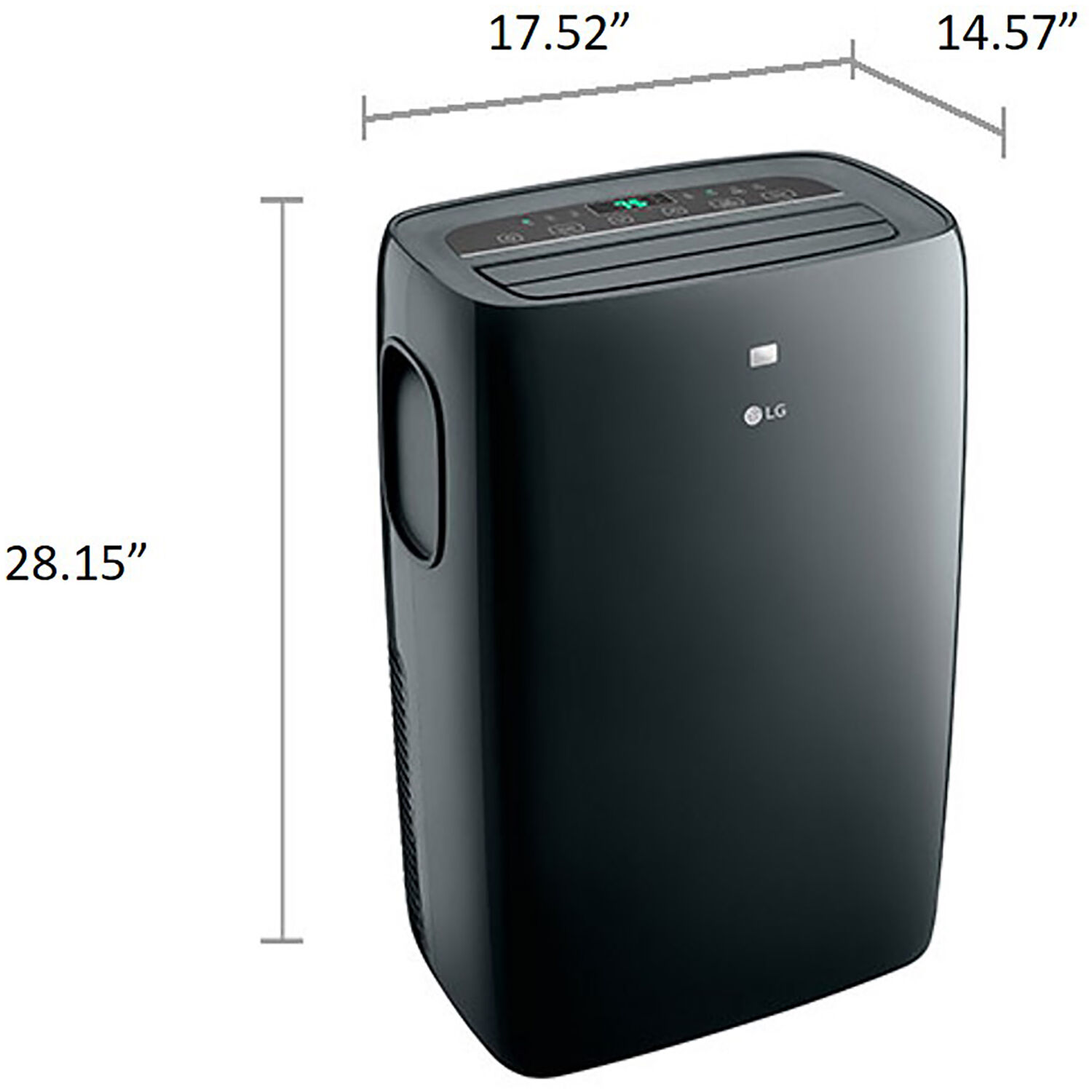 LG 8,000 BTU (12,000 BTU ASHRAE) Smart Portable Air Conditioner, Cools 400 Sq. ft, LP0821GSSM - image 2 of 11