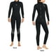 thumbnail image 4 of Advancent Traje de buceo de 3 mm Buena elasticidad Cierre de cremallera Transpirable Trajes de baño cómodos Protector solar fuerte Traje de neopreno Deportes acuáticos Mujer Negro XL Advancent  OD020691-11, 4 of 6
