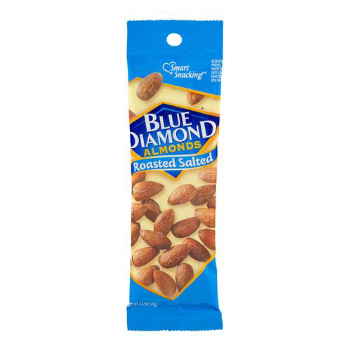 Blue Diamond Almonds, Roasted Salted, 1.5 Ounce (Pack of 12) Walmart