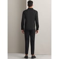 thumbnail image 3 of DARING DIVA Men's Soft Long Sleeve Button Down Business Formal Dress Shirt S Black, 3 of 5