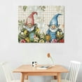 thumbnail image 2 of COMIO 20x16 in / 16x12 in Decorative Easter Gnomes Easter Eggs Retro Eucalyptus Leaves Wall Art 16x12in, 2 of 6