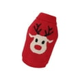 thumbnail image 2 of xiaxaixu Pet Christmas Sweater, Elk Printed Pattern Knitwear for Dogs/ Cats, 2 of 8