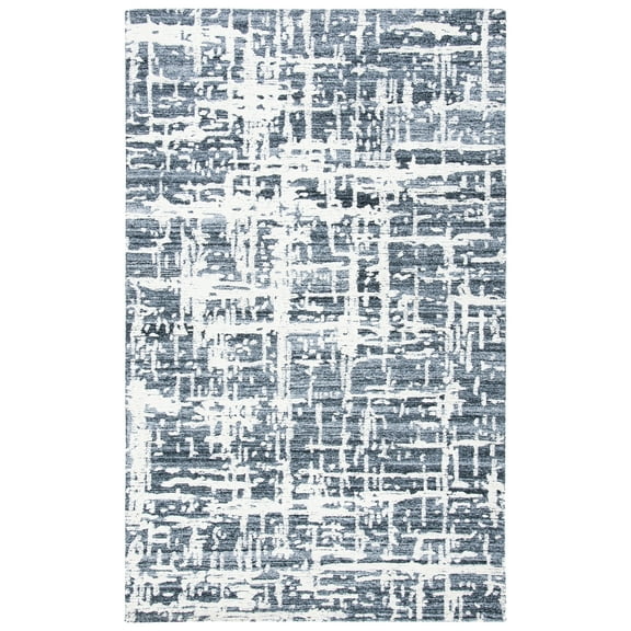 SAFAVIEH Soho Bianca Abstract Area Rug, Grey/Ivory, 6' x 9'