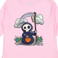 thumbnail image 4 of Inktastic Halloween Trick or Treating Cute Grim Reaper Boys or Girls Long Sleeve Toddler T-Shirt, 4 of 5