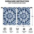 thumbnail image 2 of Blackout Kids Curtains,Blue White Tie Dye Mandala Pattern Childrens Insulated Curtains Set Of 2,Bedroom Essentials,Toddler Room Decor 42"x54", 2 of 5