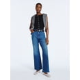 thumbnail image 2 of Scoop Women's Wide Leg Low Slung Jeans, 29" Inseam, Sizes 0-20, 2 of 5