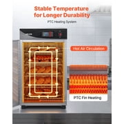 VEVOR Electric Hot Box Food Warmer, 5-Tier Commercial Warming Cabinet with Water Tray, Single-Door and Adjustable Shelves, Stainless Steel Food Warmer Cabinet, for Restaurant, Kitchen, Pizza, Chicken